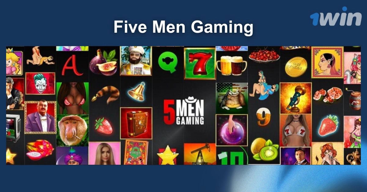 five men gaming